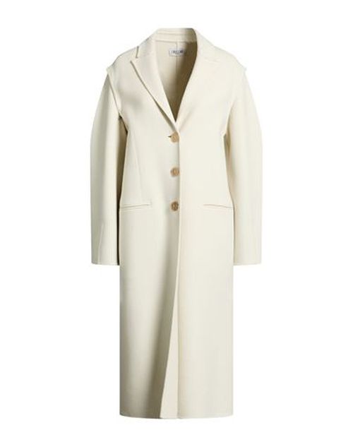 Woman Coat Ivory Size 4 Virgin Wool, Cashmere, Viscose, Polyurethane
