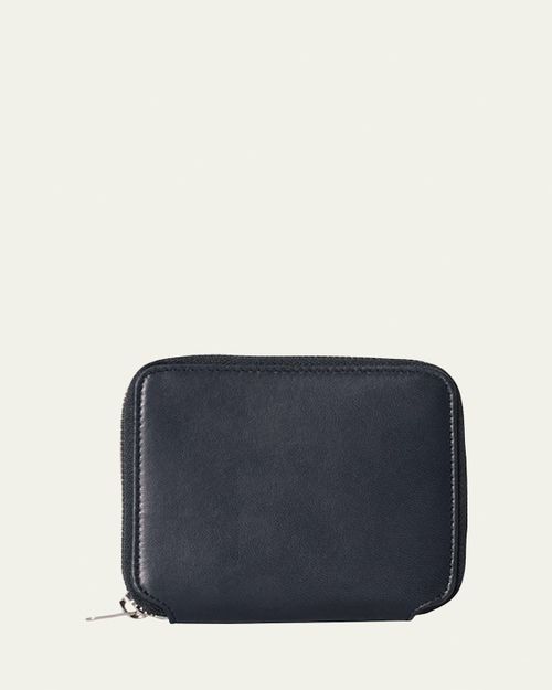 Men's Small Leather Zip Wallet