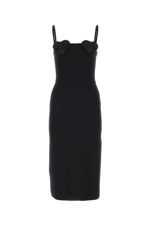 Heart Rhinestone Embellished Slip Dress