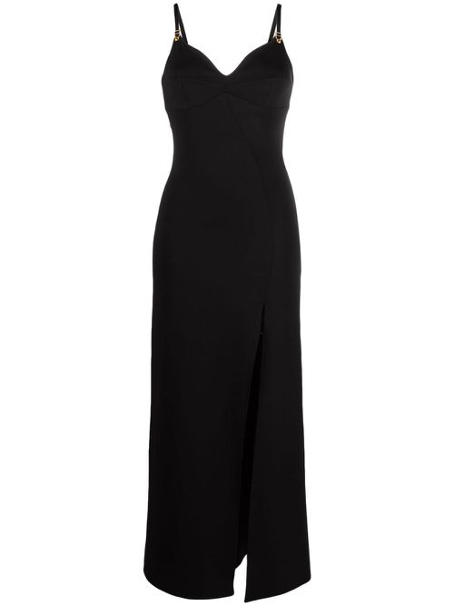 Skin embellished maxi dress - Black