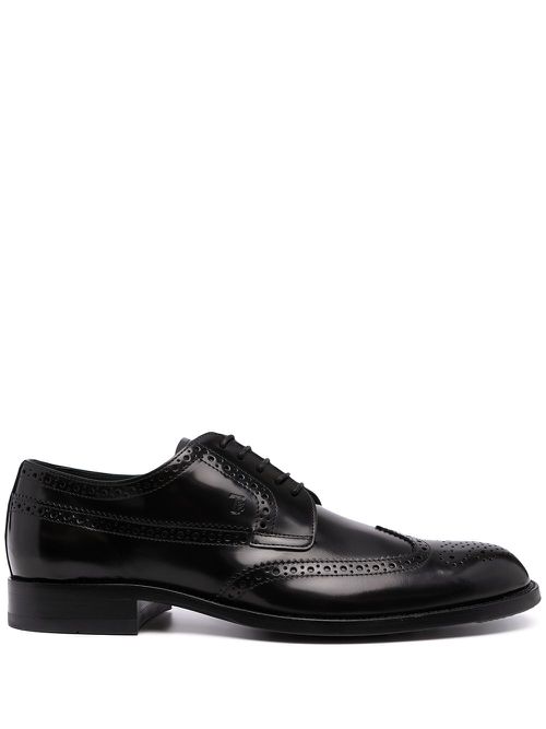 Leather lace-up brogues - Black