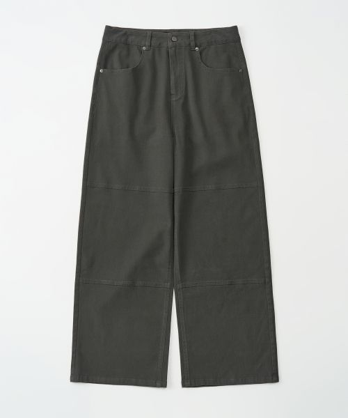 Cotton Washed Line Pants