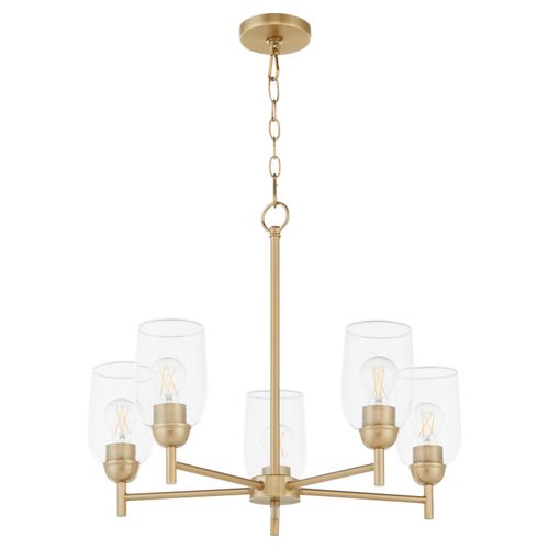 Aged Brass Chandelier from the Wallinger Collection