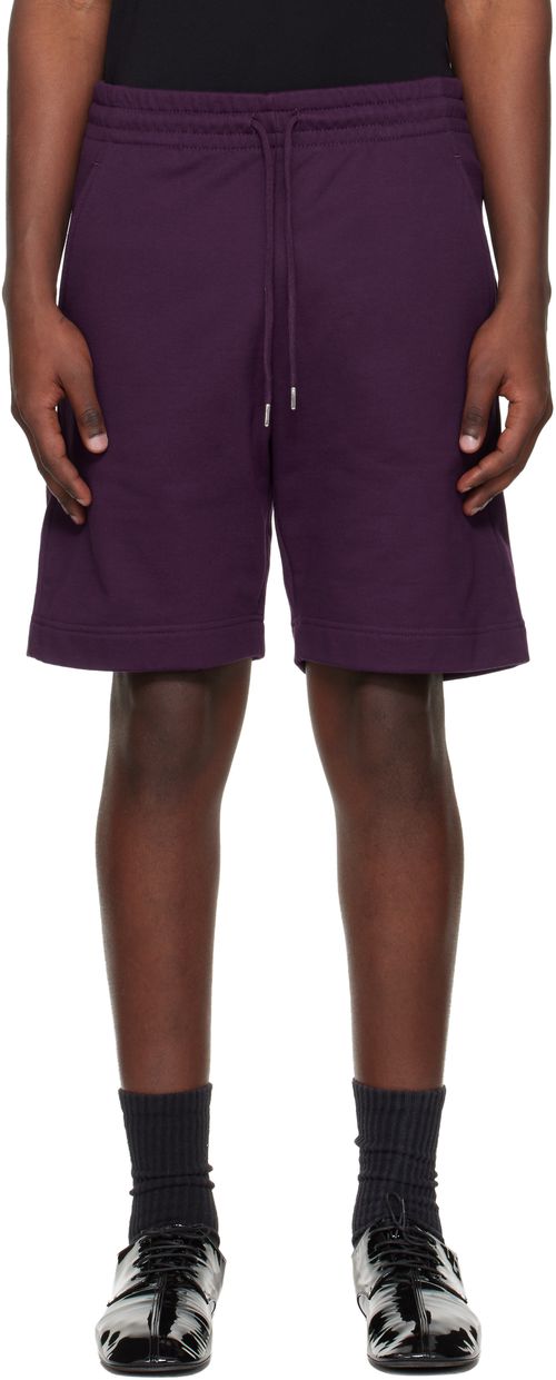 Purple Drawstring Shorts