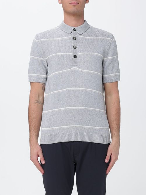 Polo Shirt Men color Grey