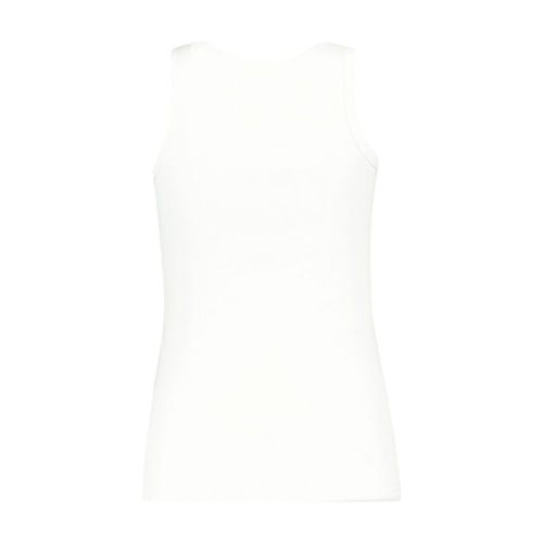 Ribbed Cotton Tank Top — White