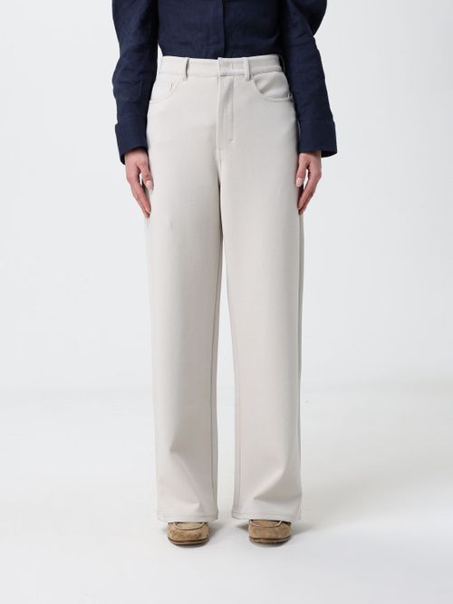 Pants Woman color Beige
