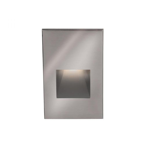 WAC Lighting 277V LEDme 1-Light Vertical Step and Wall Light in Stainless Steel - WL-LED200F-B