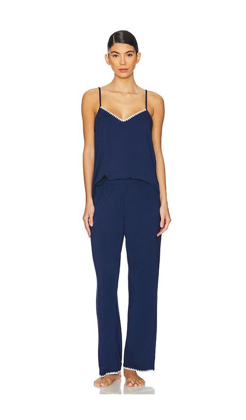 Eberjey Frida Cami And Pant PJ Set in Navy. -  XL also in
