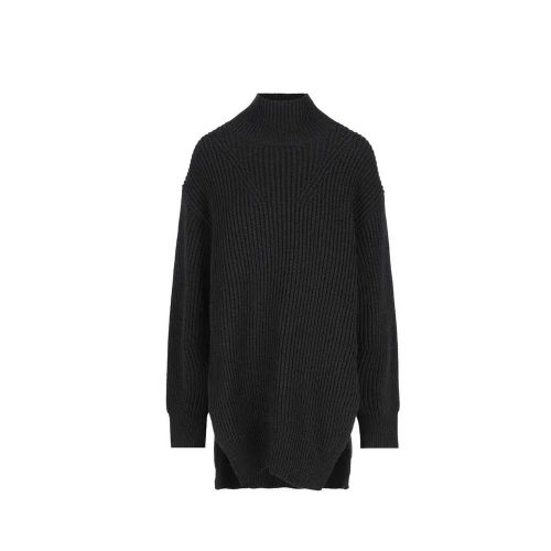 Wool Turtleneck Sweater — Black