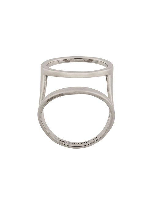 Double hoop ring - Silver