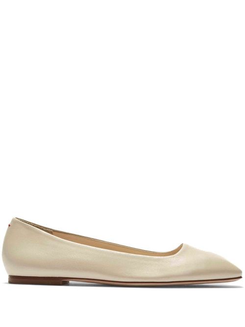 Leather ballerina shoes - Neutrals