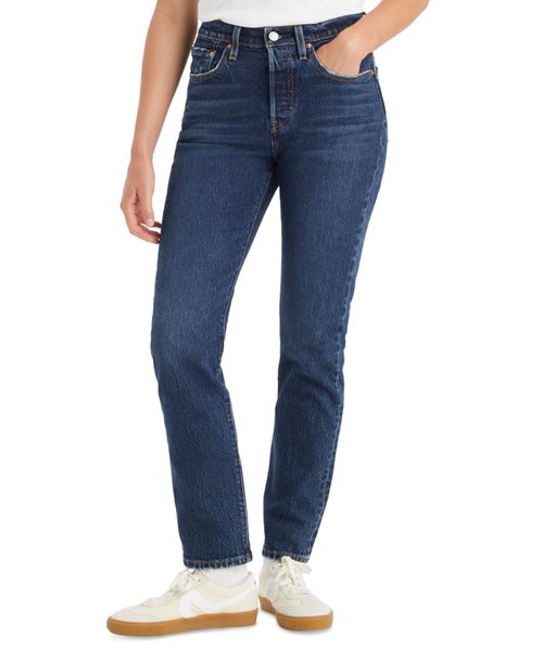 Women's 501 Original-Fit Straight-Leg Jeans - Salsa T3