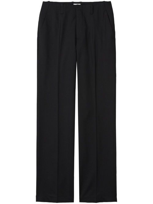 Sasia straight-leg trousers - Black