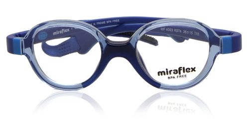 Miraflex MF4003 Kids K574 Kids' Eyeglasses Blue 36 - Blue Light Block Available