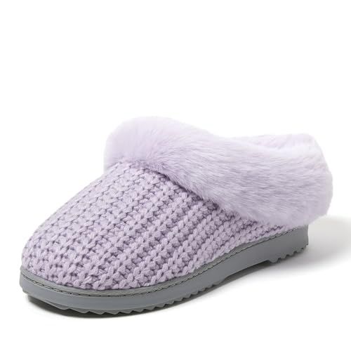 Dearfoams Women's Hannah Chenille Knit Clog Slipper