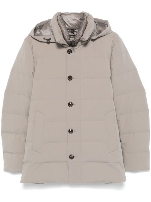 Hooded puffer jacket - Neutrals