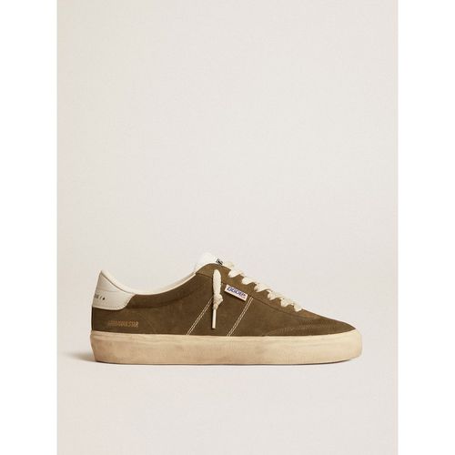 Golden Goose - Men's Soul Star In Green Suede With White Leather Heel Tab And Tongue, Man