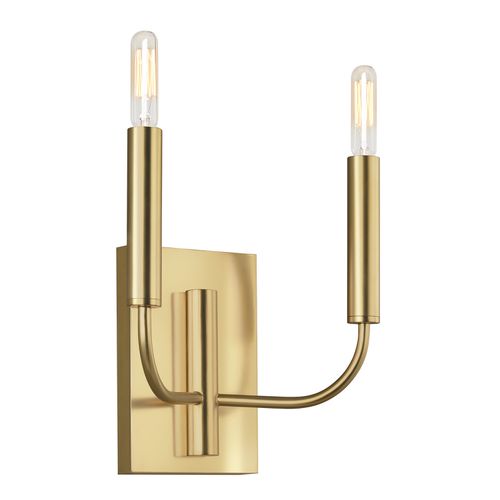 Visual Comfort Studio Brianna 2-Light Wall Sconce in Burnished Brass by Ellen Degenere