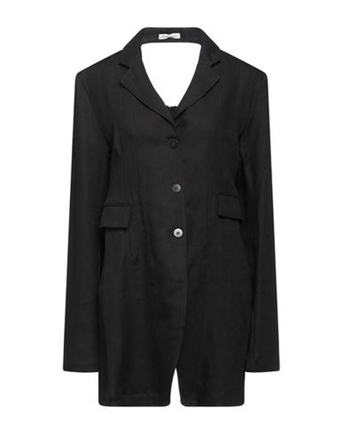 Niccolò Pasqualetti Woman Blazer Black Size M Linen, Cotton, Viscose