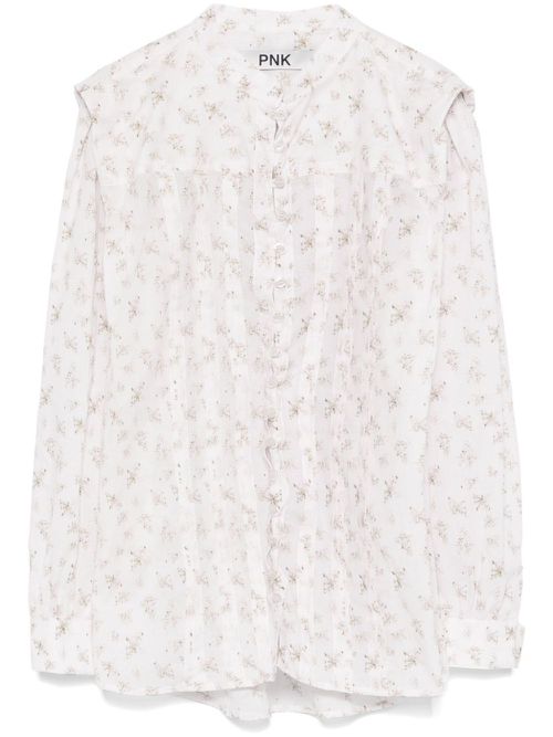 Floral-print shirt - Pink