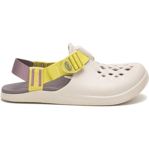Chaco Womens Chillos Stripe Patterned Shuv Clogs in Moonbeam - Beige