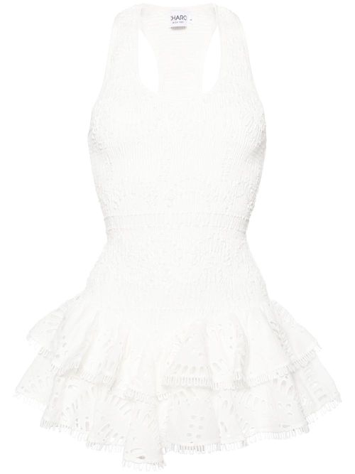 Virka broderie anglaise minidress - White