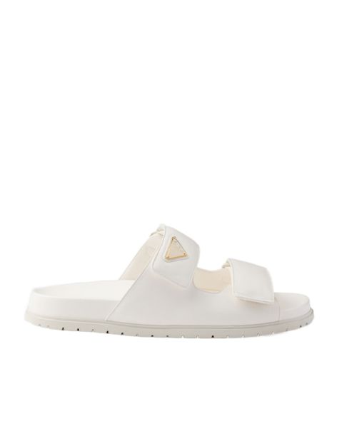 Nappa leather slides