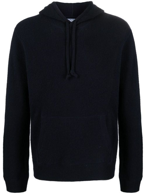 랄프로렌 남성 waffle-knit cashmere hoodie - Blue 710917289