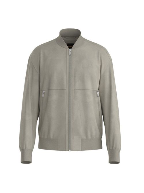Light Grey Bomber Jacket