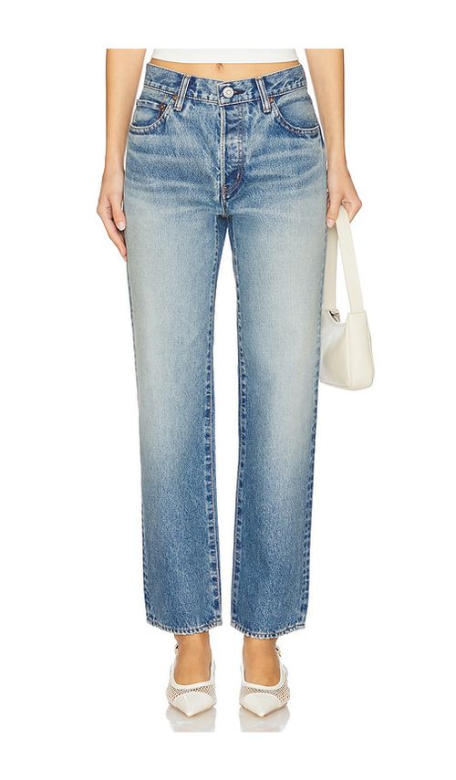 Moussy Vintage Parkchester Straight Jeans in Blue. -  31 also in 25, 26, 27, 28, 29