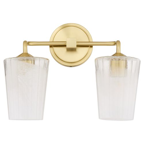 Aged Brass Bathroom Vanity Light from the Providence Collection