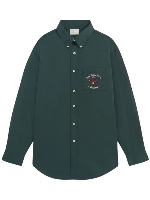 La Chemise Slogan Fleurs shirt - Green