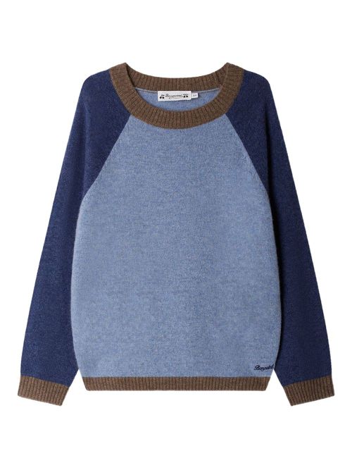 Damien raglan-sleeve jumper - Blue
