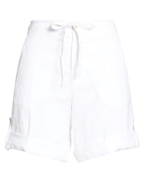 Woman Shorts & Bermuda Shorts White Size 10 Linen