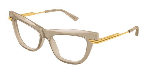 Bottega Veneta BV1266O 006 Women’s Eyeglasses Brown Size 51 - Blue Light Block Available