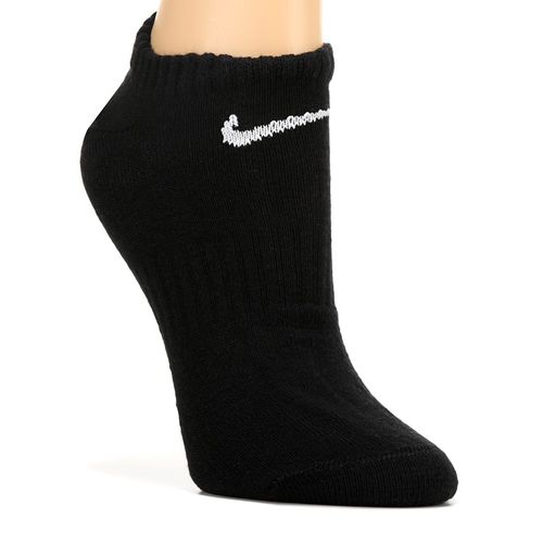 Women's 6 Pack Everyday Lightweight No Show Socks (Black)
