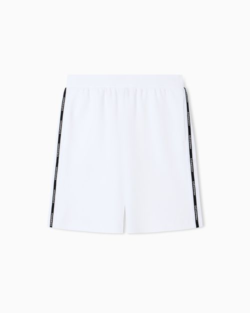 Logo Series cotton-blend interlock Bermuda shorts