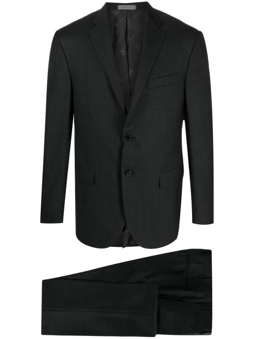 Single-breasted wool suit - Grey