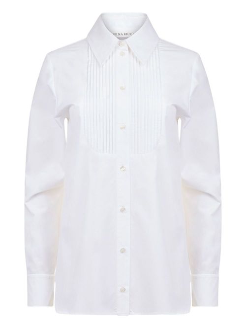 Cotton poplin shirt - White