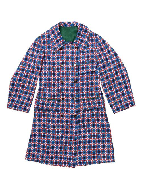 COMMUNS wool double-breasted coat - Blue