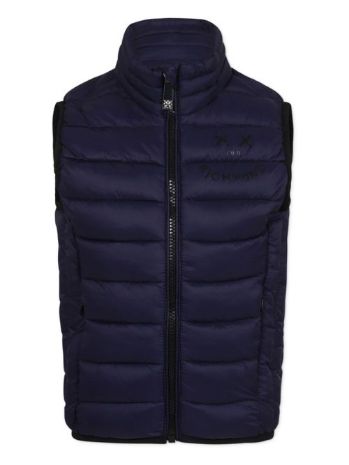 Loog-print gilet - Blue