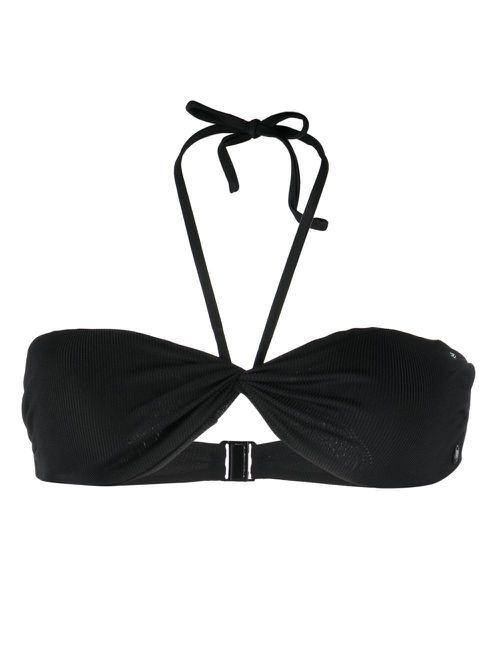 Karl Dna Bandeau bikini top - Black