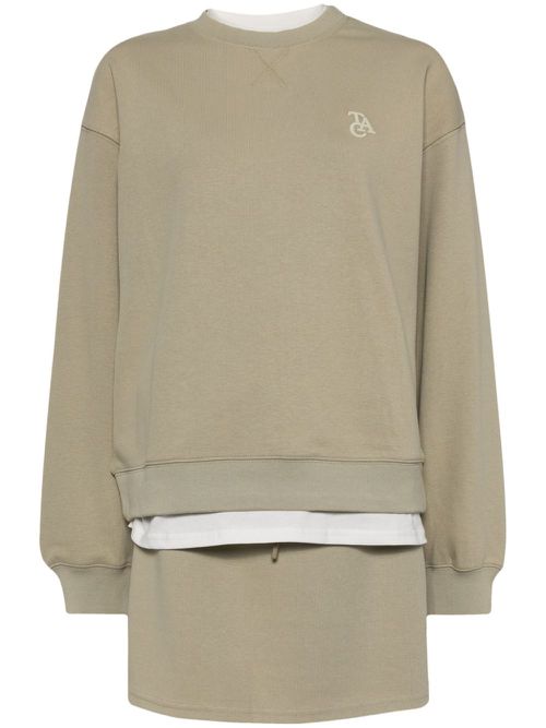 Layered design sweatshirt set - Neutrals