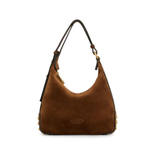 Metal Dots Mini Bag In Suede