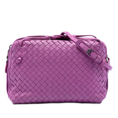 Pre-owned Nappa Intrecciato Nodini Double Zip Crossbody B05700820R