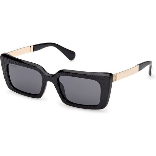 MAX&Co Mujer MAX&Co MO0143 01A Gafas de sol Inyectado Negro Fumar Cuadrada Norma