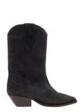 Duerto Black Western Style Boots In Suede Woman 