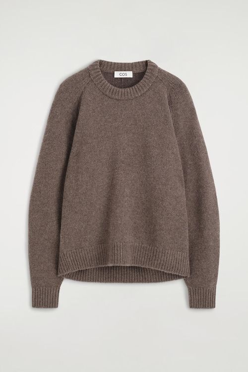 Rounded Cashmere Crew-Neck Jumper