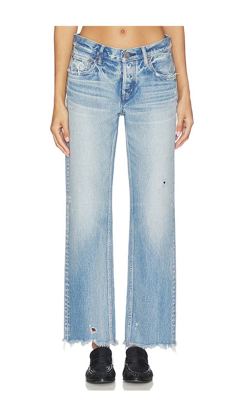 Moussy Vintage Mattapan Straight Low Rise Jeans in Blue. 25. Also , 27, 28, 29, 30